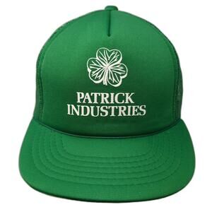 G.S.C. Trucker Hat Green OS Patrick Industries Shamrock Mesh Snapback Vintage